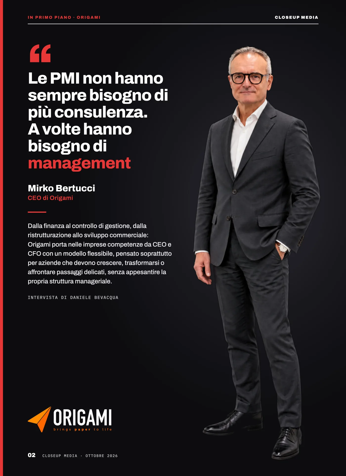 ORIGAMI In Primo Piano Intervista a Mirko Bertucci, pagina 2