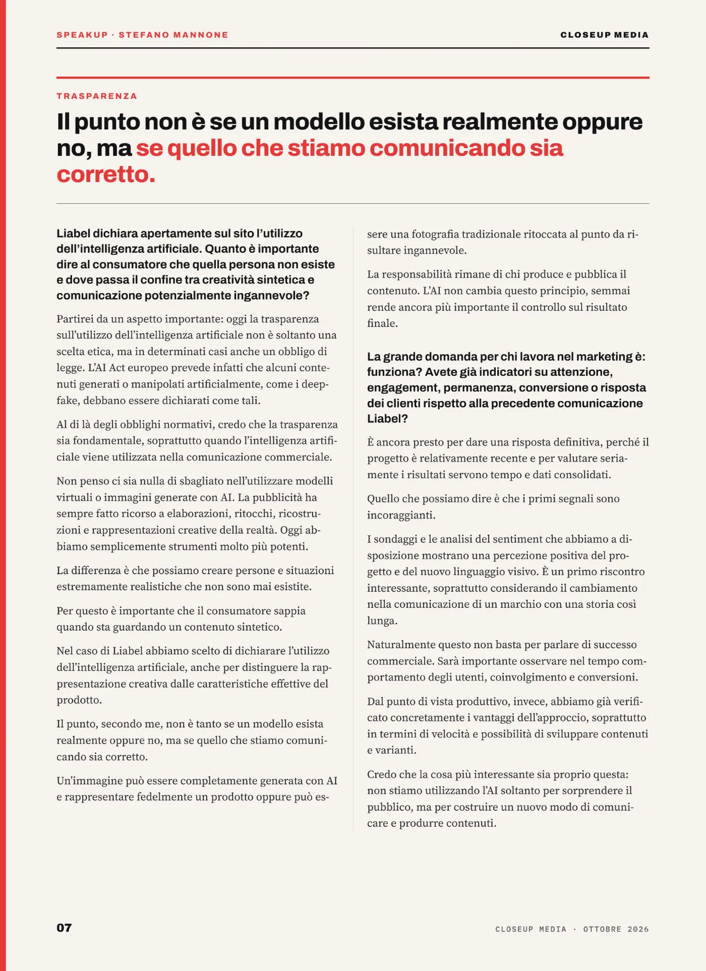 175 anni di storia, un nuovo linguaggio con l’AI., pagina 7